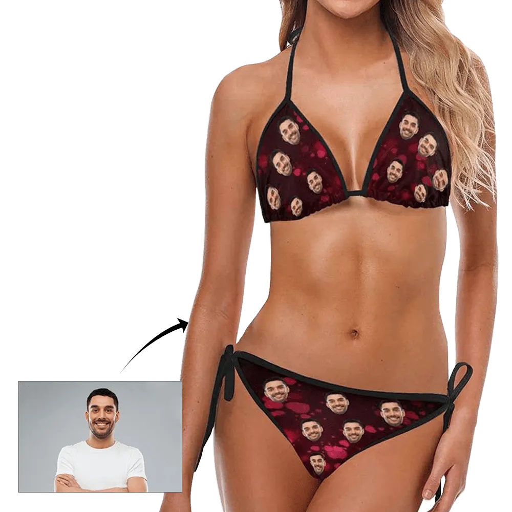 Custom Face Bikini Suit Photo Swimsuit Custom Swimming Suits