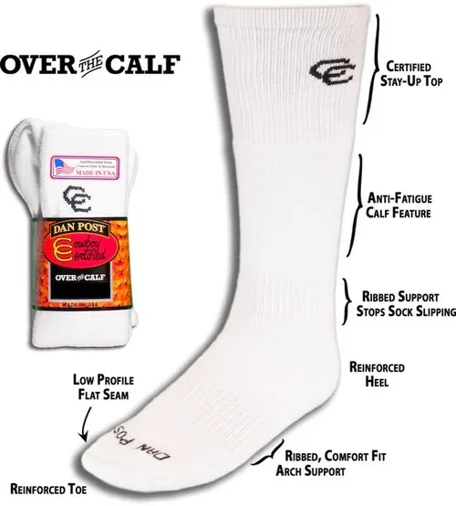 Dan Post Cowboy Certified Over The Calf Socks