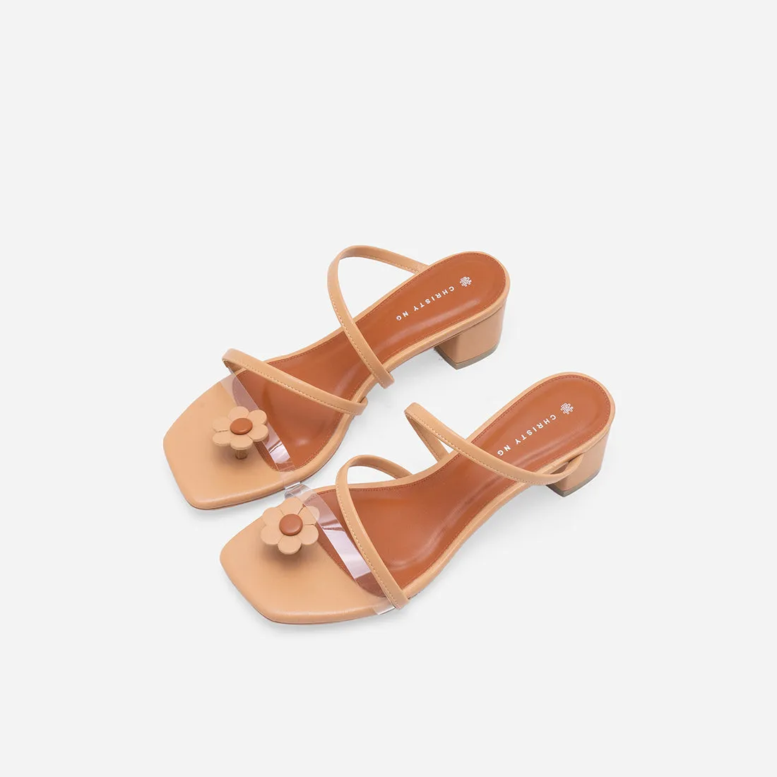 Diana Strappy Mules (Flower Edition)