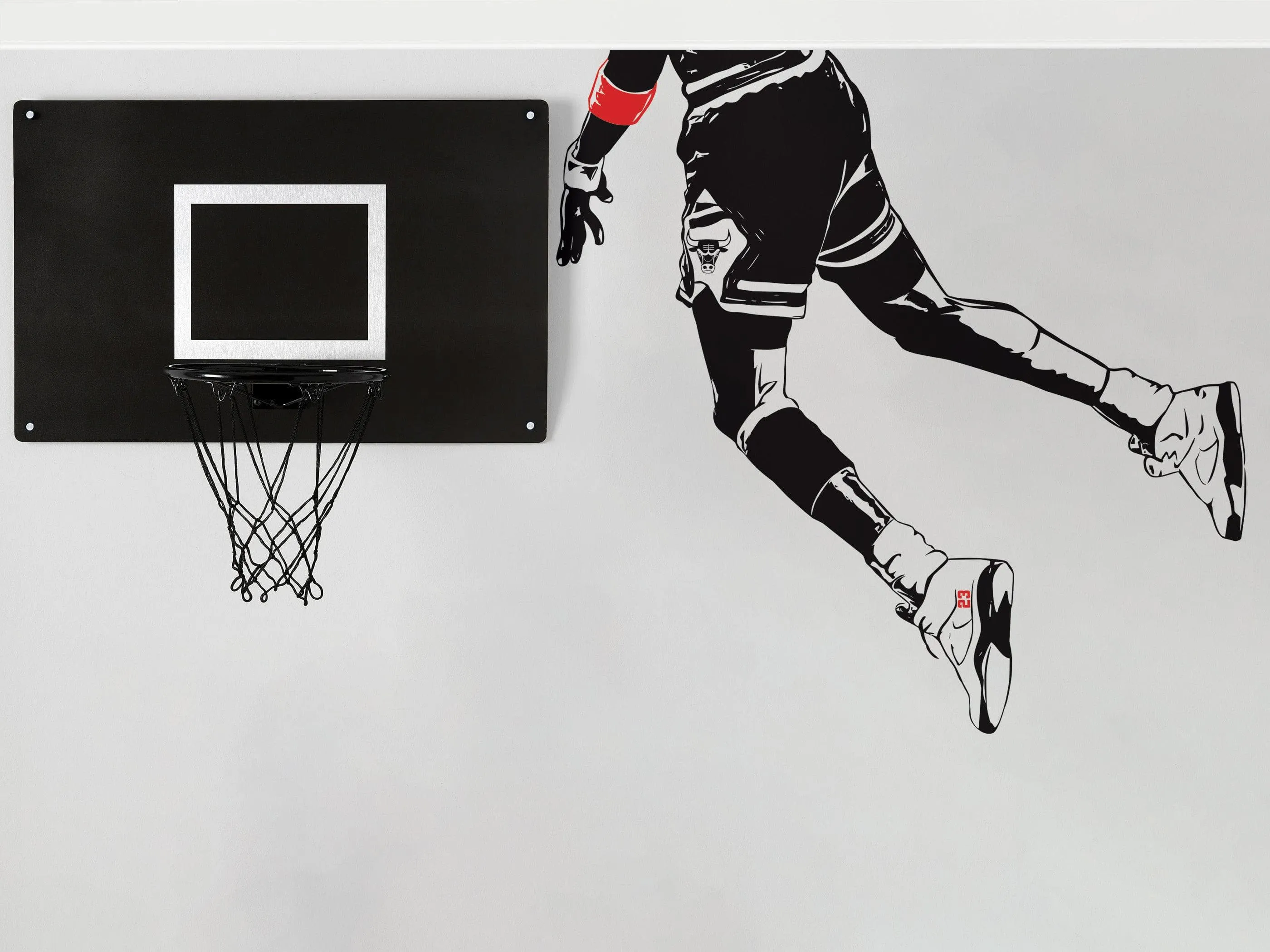 Dunking Wall Decal. Sneakerhead Wall Decor. Hypebeast Basketball Dunk Wall Art. #6585