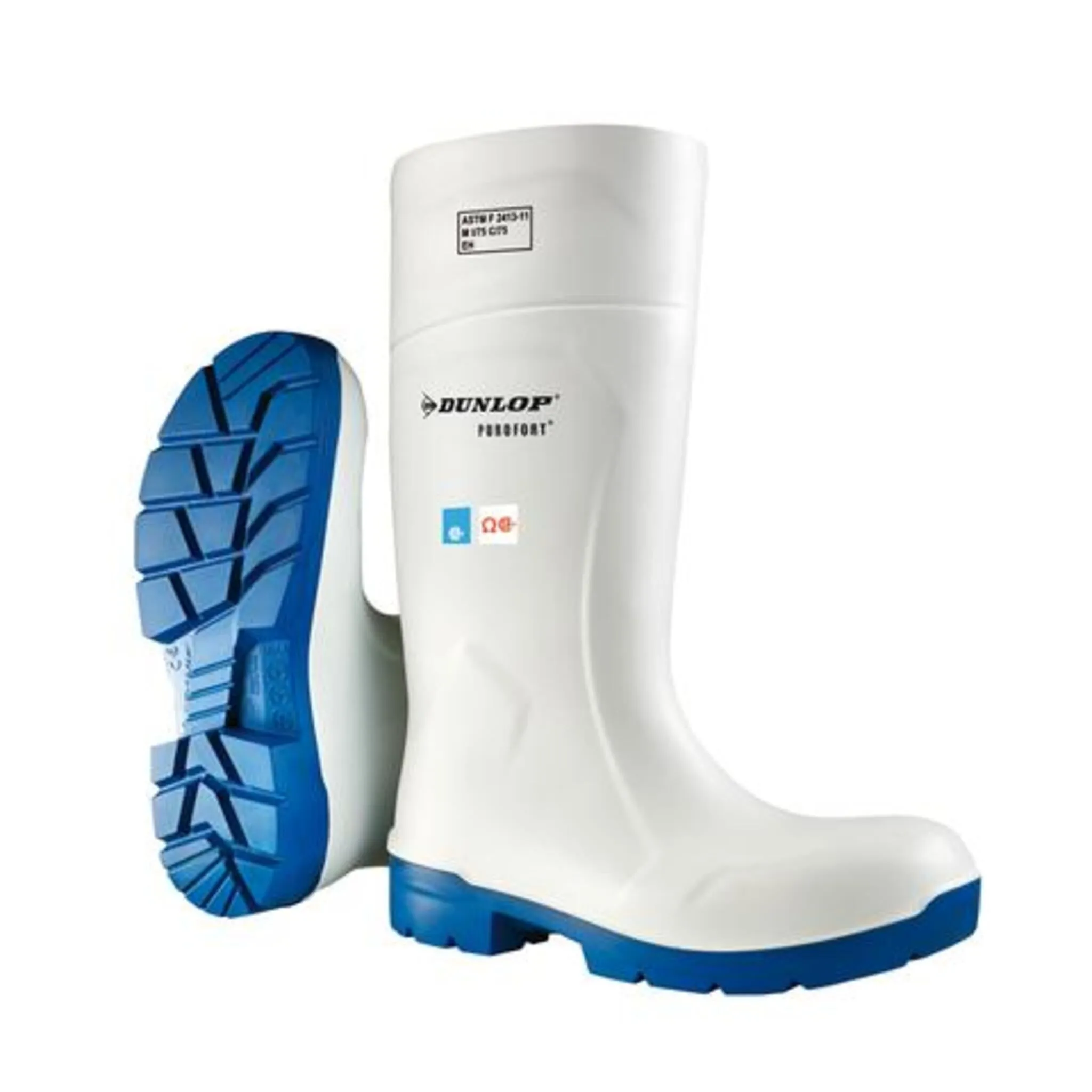 Dunlop Men's Safety Rain Boots Purofort FoodPro - CSA Approved, Steel Toe, Anti-Slip Outsole, Chemical Resistant, Thermal Insulation -4°F/-20°C , Durable and Reliable | Sizes 6-16