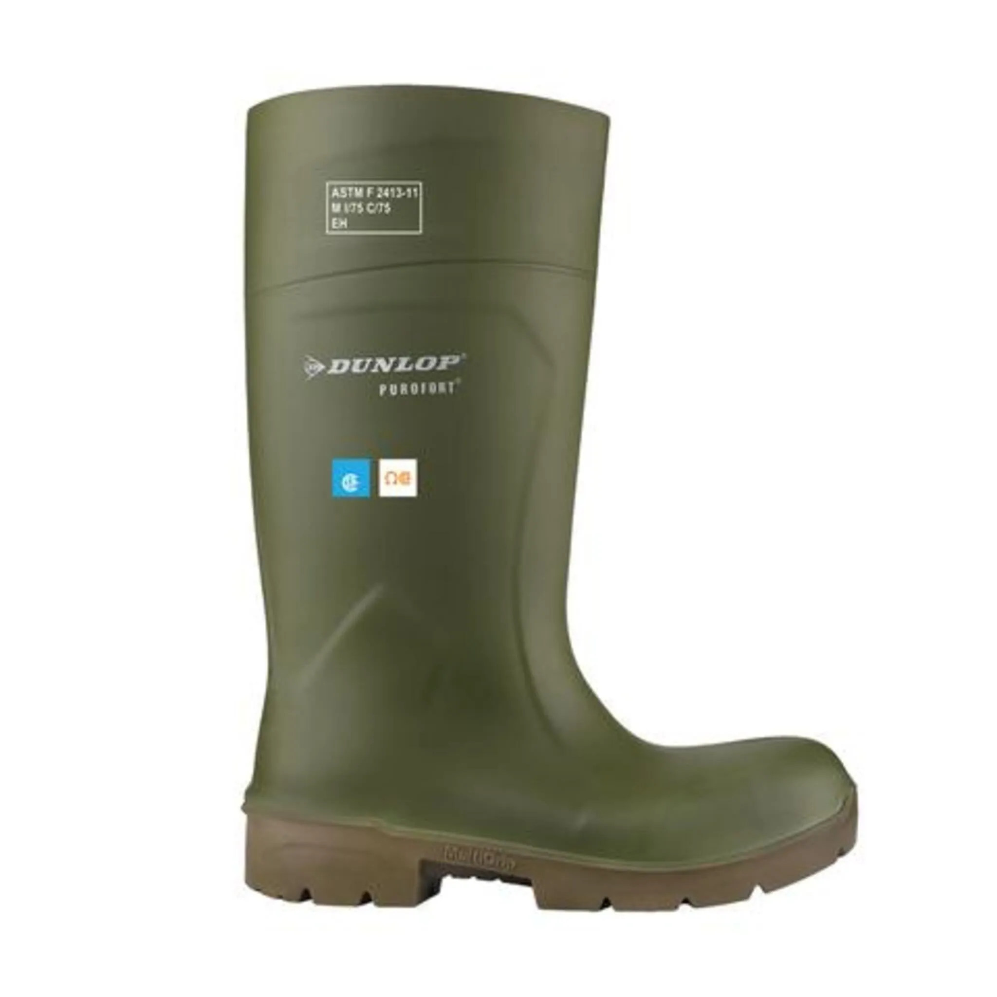 Dunlop Men's Safety Rain Boots Purofort FoodPro - CSA Approved, Steel Toe, Anti-Slip Outsole, Chemical Resistant, Thermal Insulation -4°F/-20°C , Durable and Reliable | Sizes 6-16