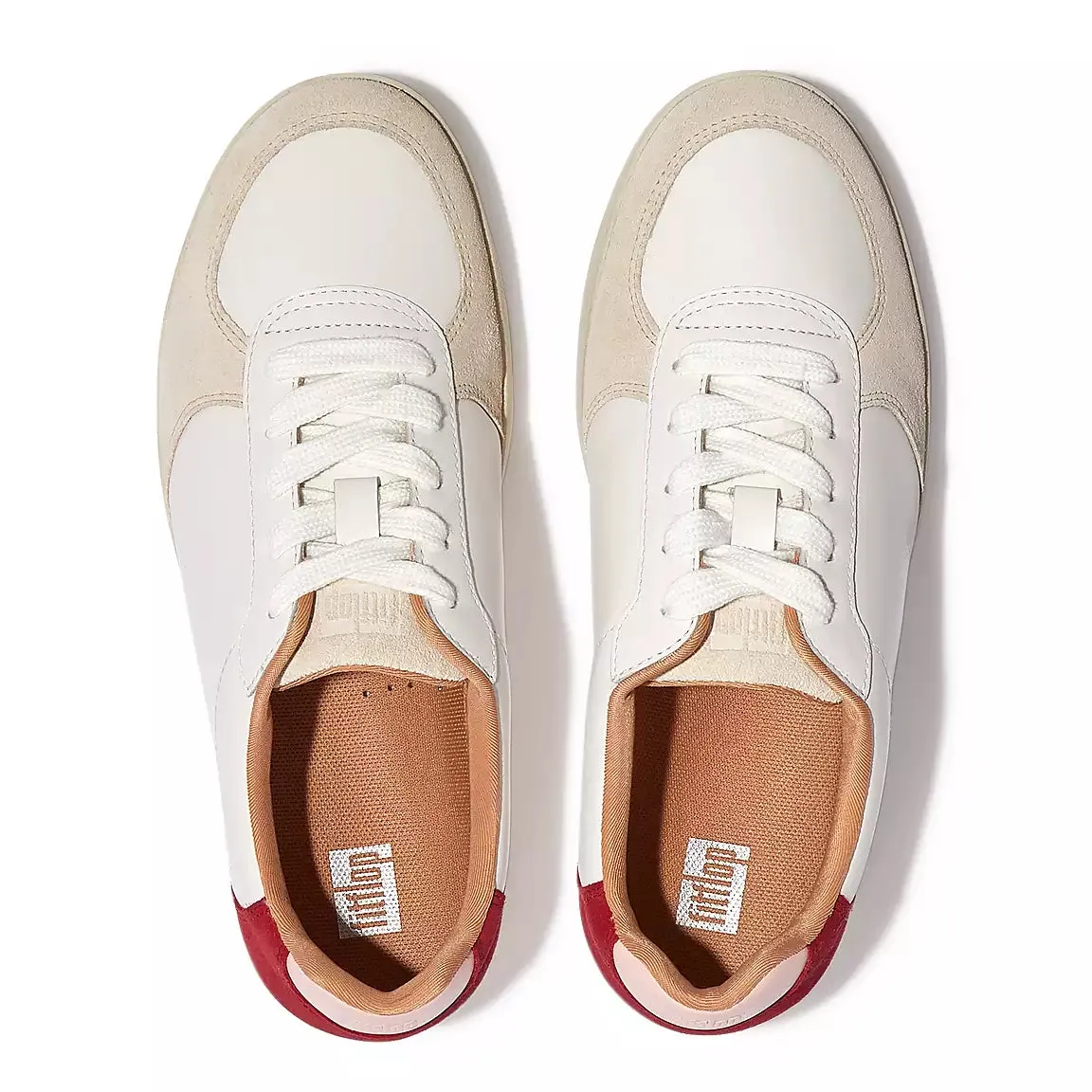 FitFlop RALLY Leather/Suede Panel Trainers