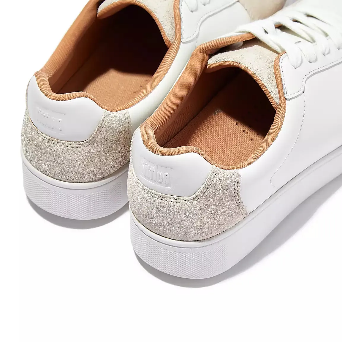 FitFlop RALLY Leather/Suede Panel Trainers