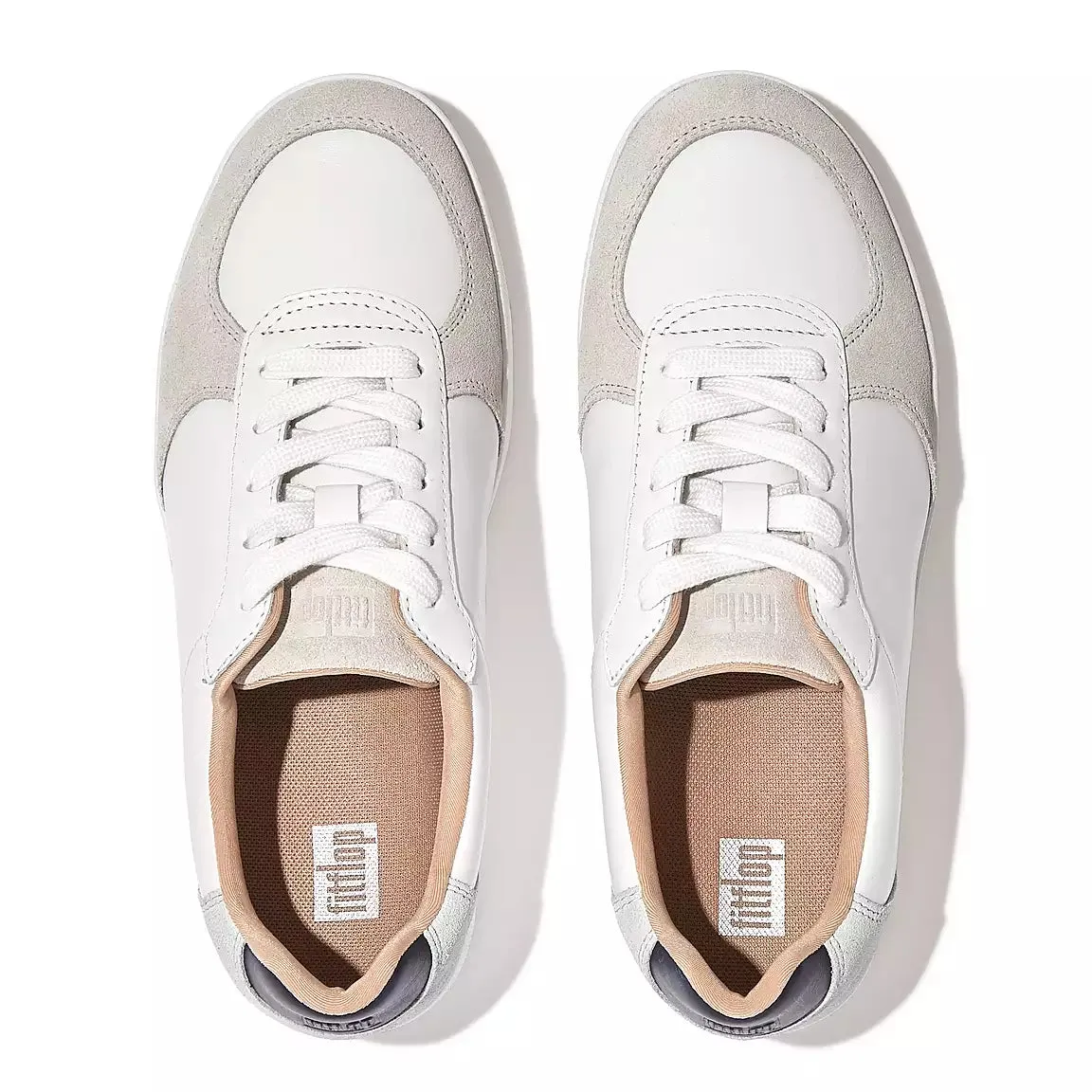 FitFlop RALLY Leather/Suede Panel Trainers