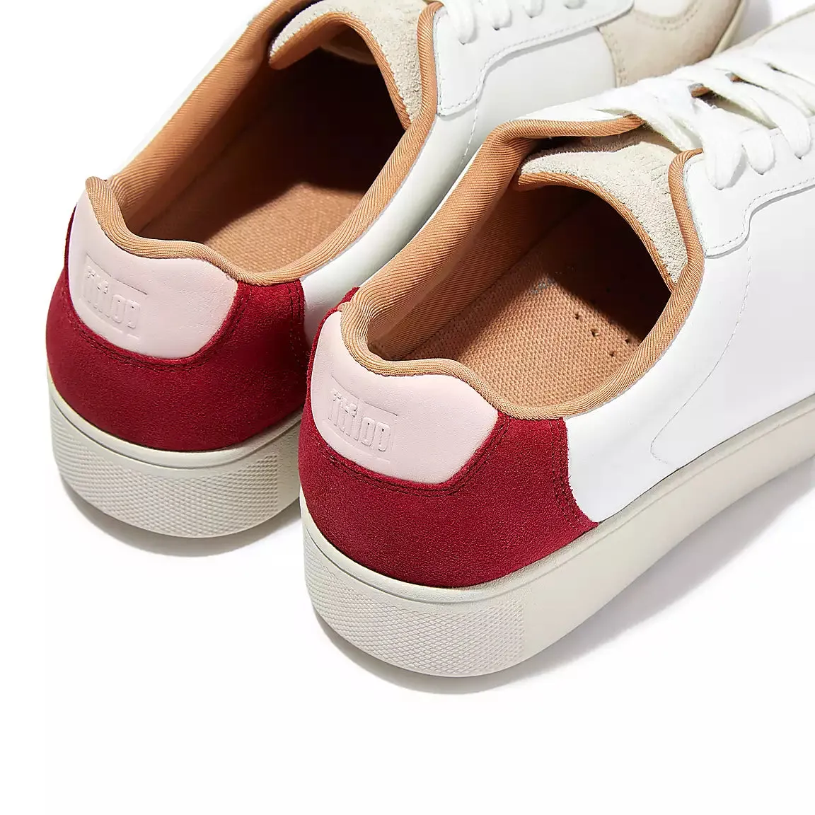 FitFlop RALLY Leather/Suede Panel Trainers