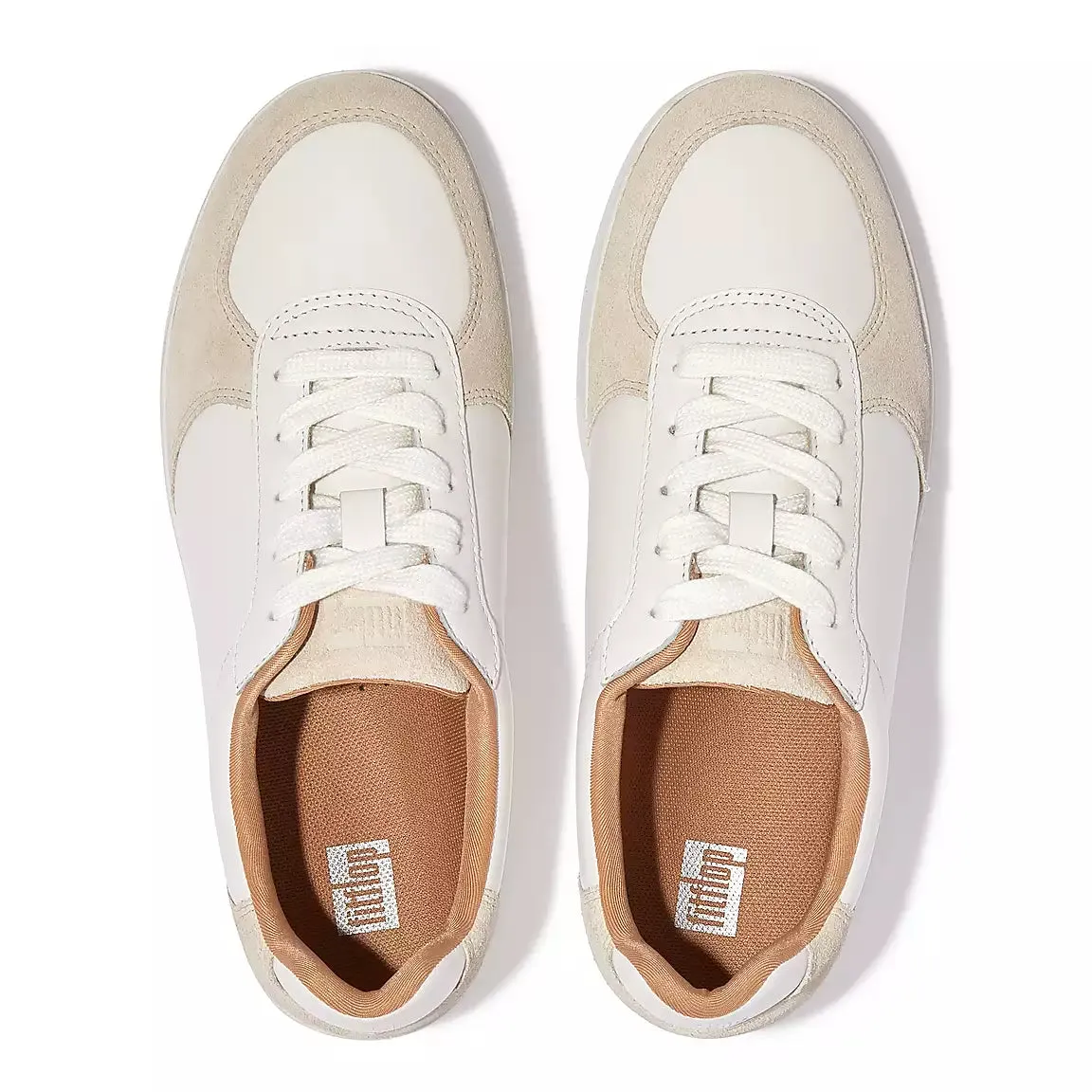 FitFlop RALLY Leather/Suede Panel Trainers