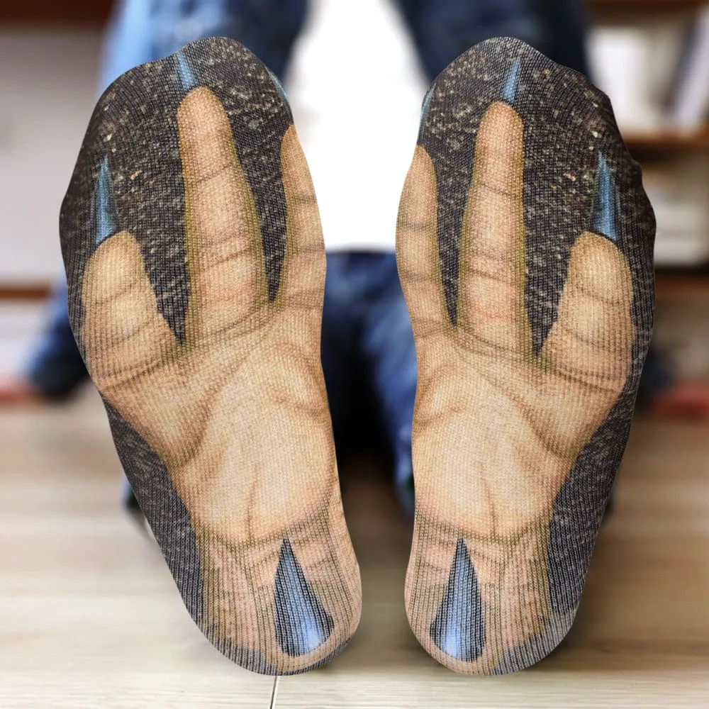 Funny 3D Print Animal Socks Feet Socks Funny Socks Gifts - Ape Feet