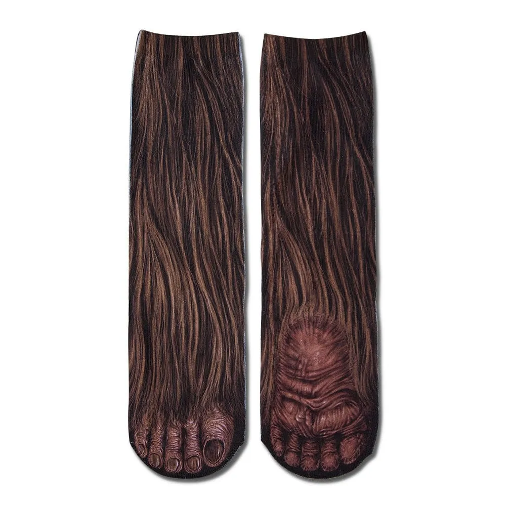 Funny 3D Print Animal Socks Feet Socks Funny Socks Gifts - Bradypus Feet