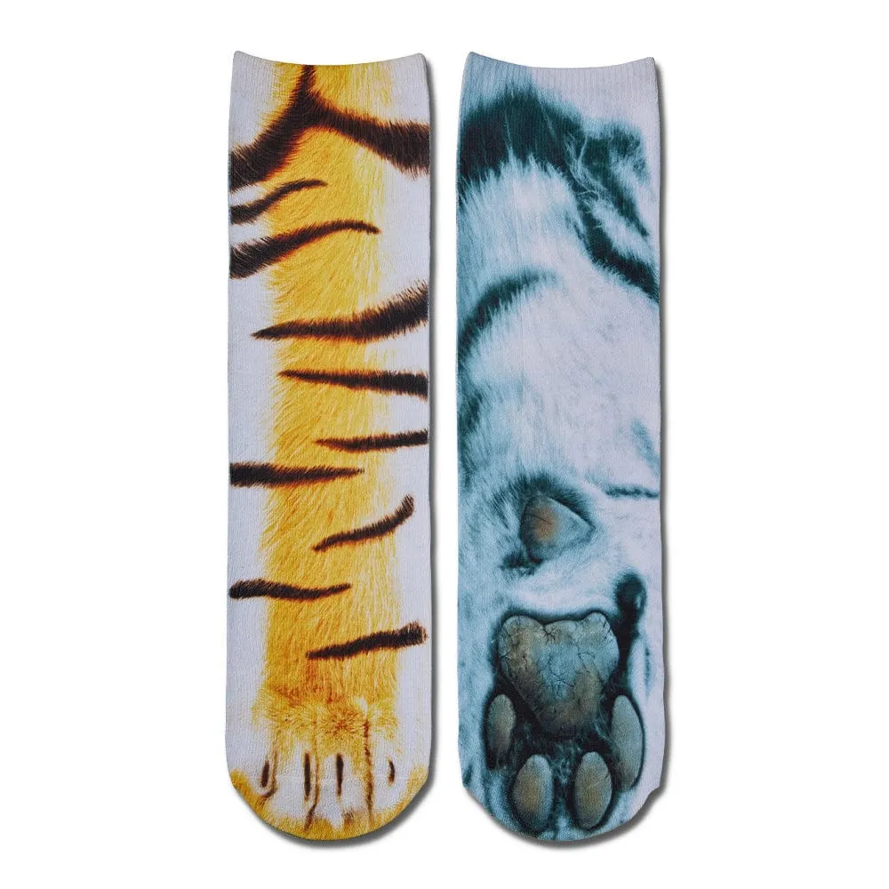 Funny 3D Print Animal Socks Feet Socks Funny Socks Gifts - Bradypus Feet