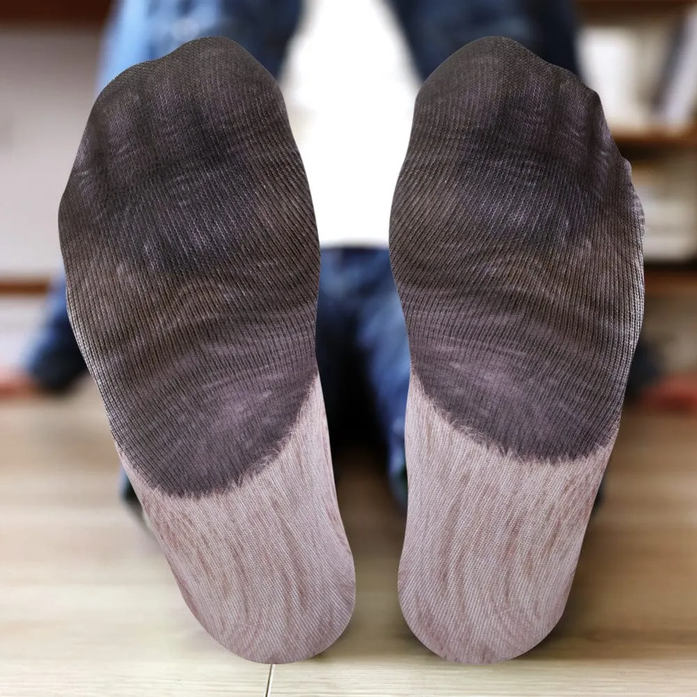 Funny 3D Print Animal Socks Feet Socks Funny Socks Gifts - Bradypus Feet