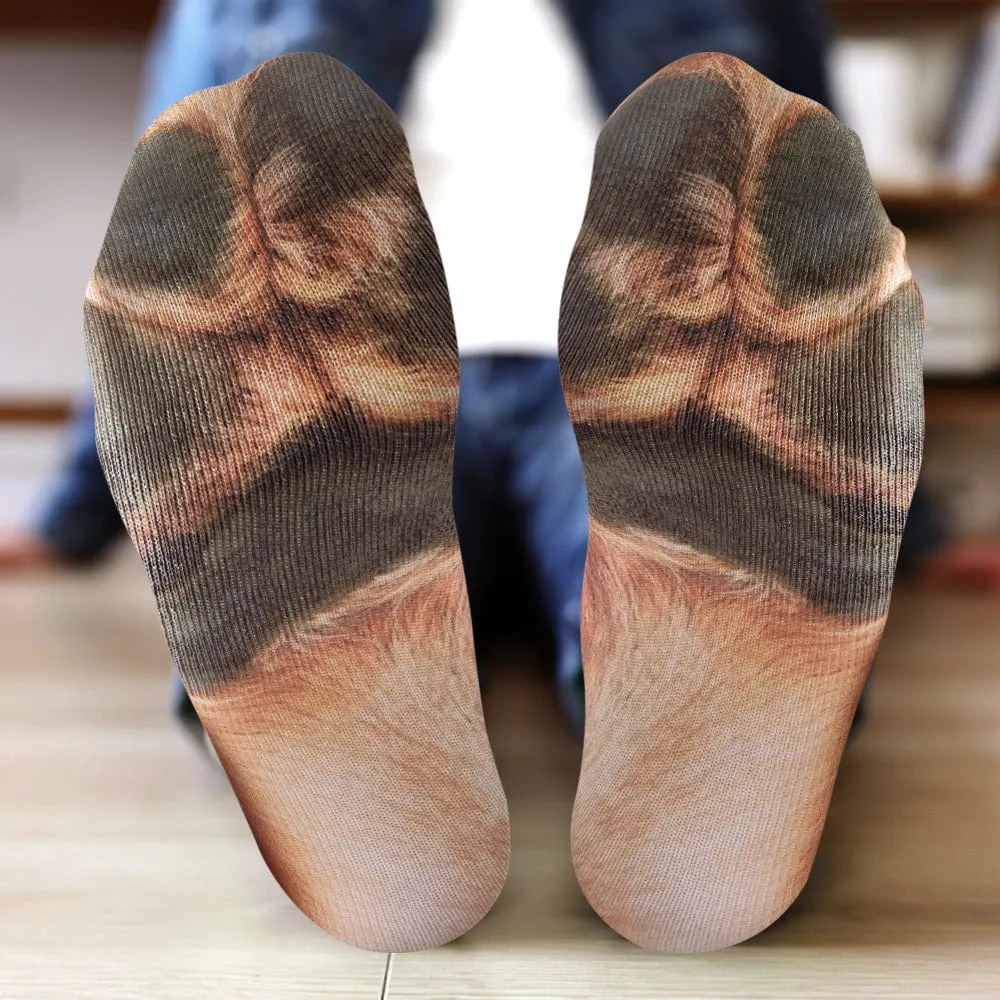 Funny 3D Print Animal Socks Feet Socks Funny Socks Gifts - Bradypus Feet