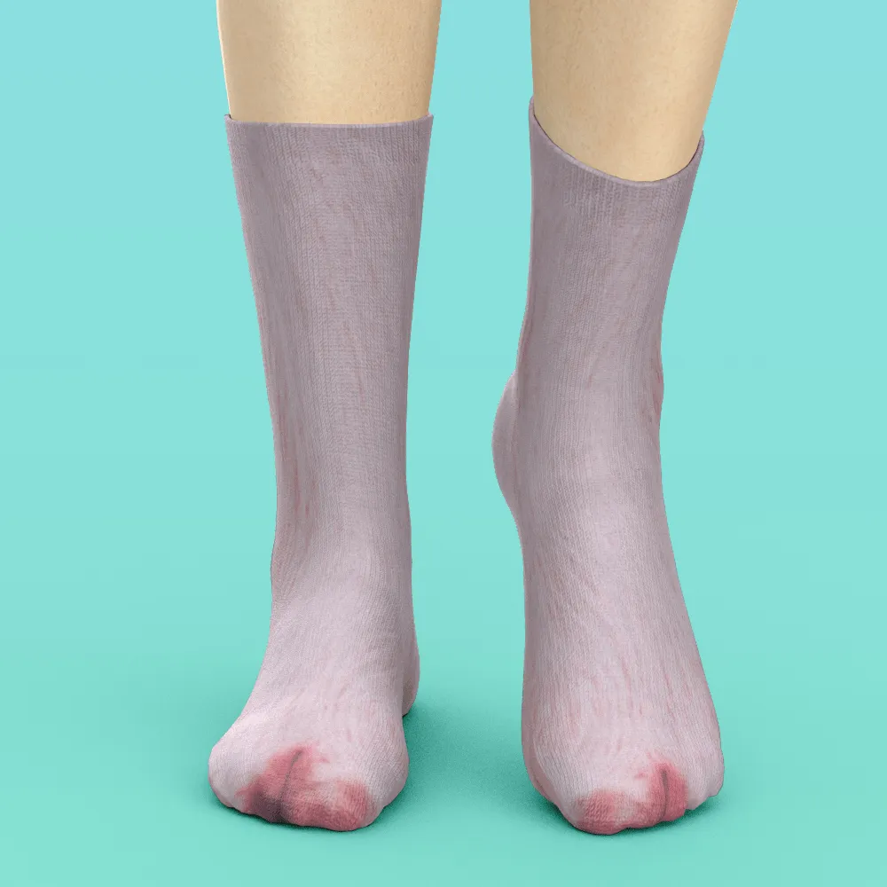 Funny 3D Print Animal Socks Feet Socks Funny Socks Gifts - Bradypus Feet