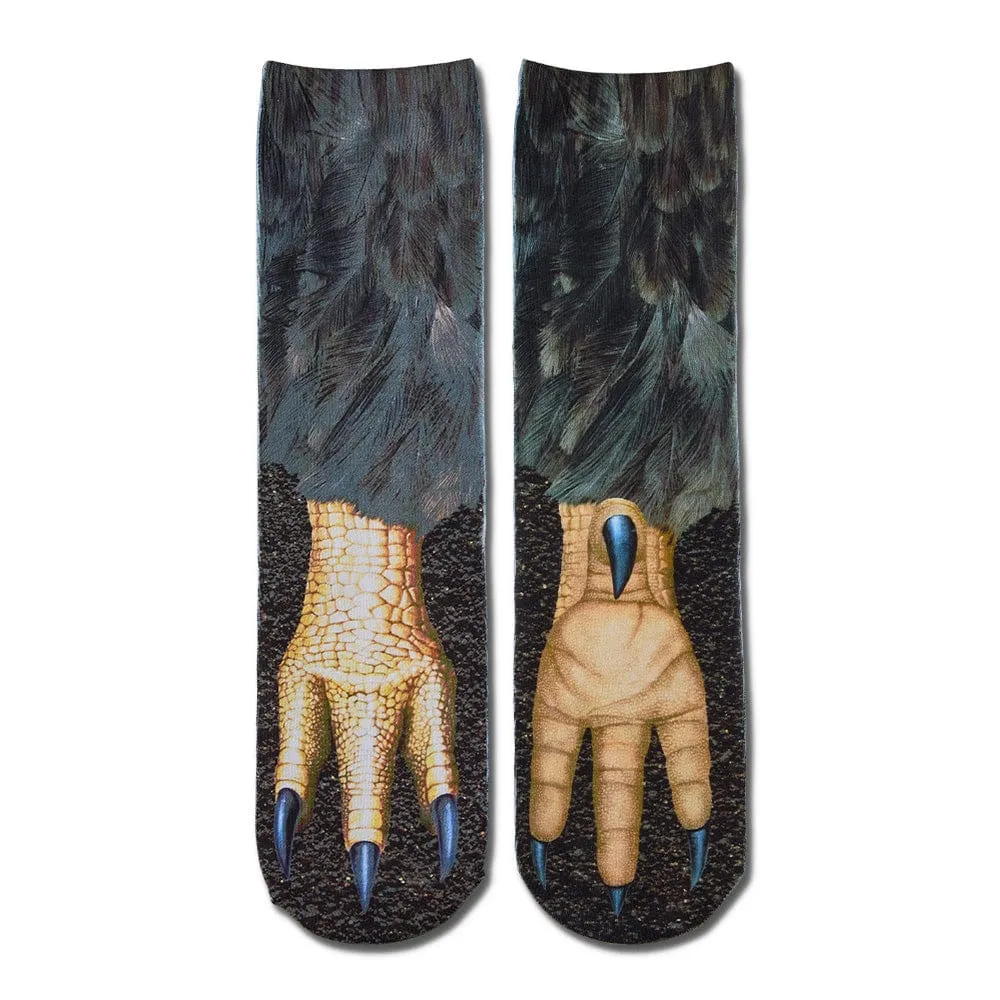 Funny 3D Print Animal Socks Feet Socks Funny Socks Gifts - Bradypus Feet