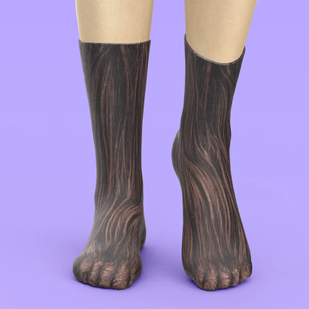 Funny 3D Print Animal Socks Feet Socks Funny Socks Gifts - Bradypus Feet