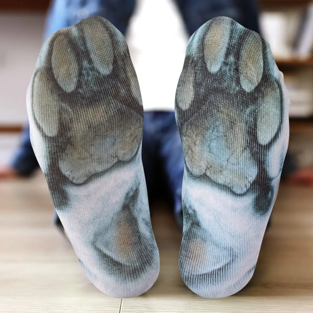 Funny 3D Print Animal Socks Feet Socks Funny Socks Gifts - Bradypus Feet