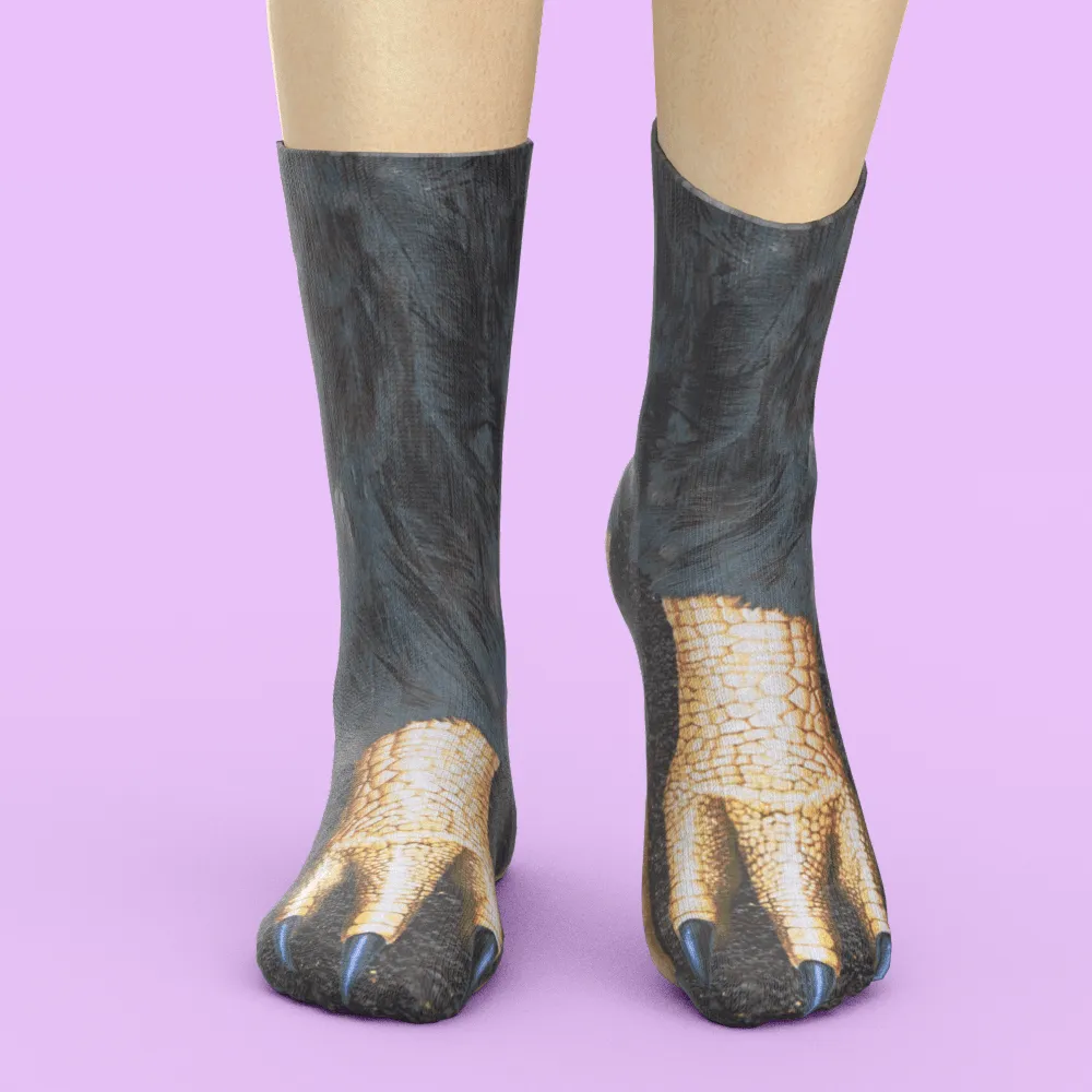 Funny 3D Print Animal Socks Feet Socks Funny Socks Gifts - Bradypus Feet