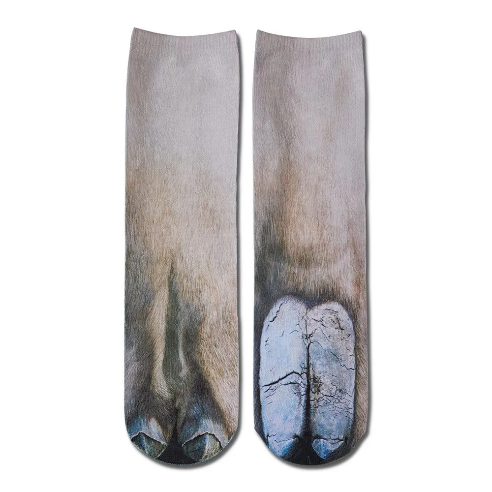 Funny 3D Print Animal Socks Feet Socks Funny Socks Gifts - Bradypus Feet
