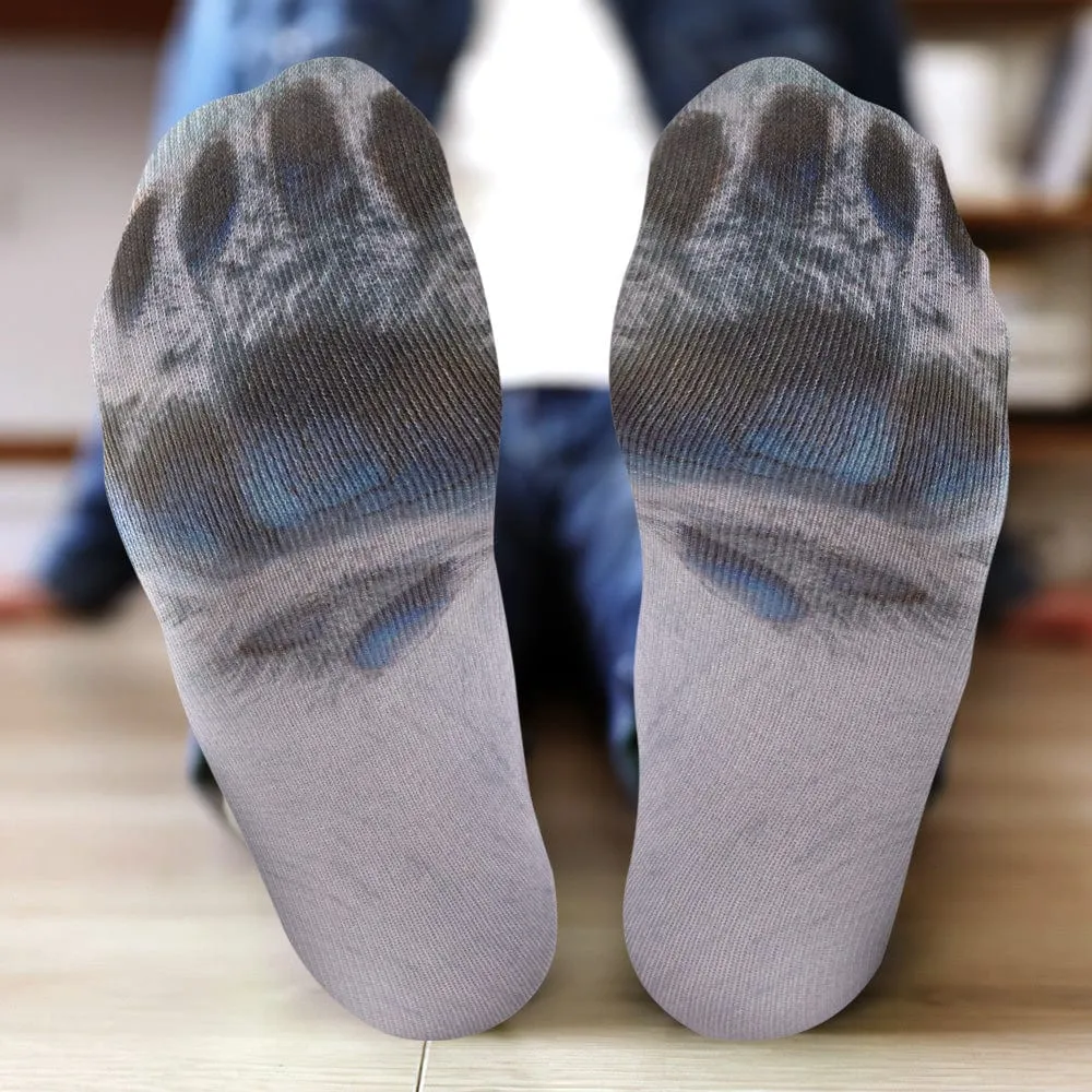 Funny 3D Print Animal Socks Feet Socks Funny Socks Gifts - Bradypus Feet