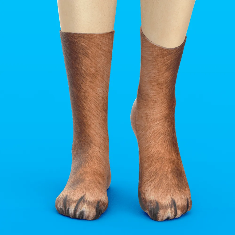 Funny 3D Print Animal Socks Feet Socks Funny Socks Gifts - Bradypus Feet
