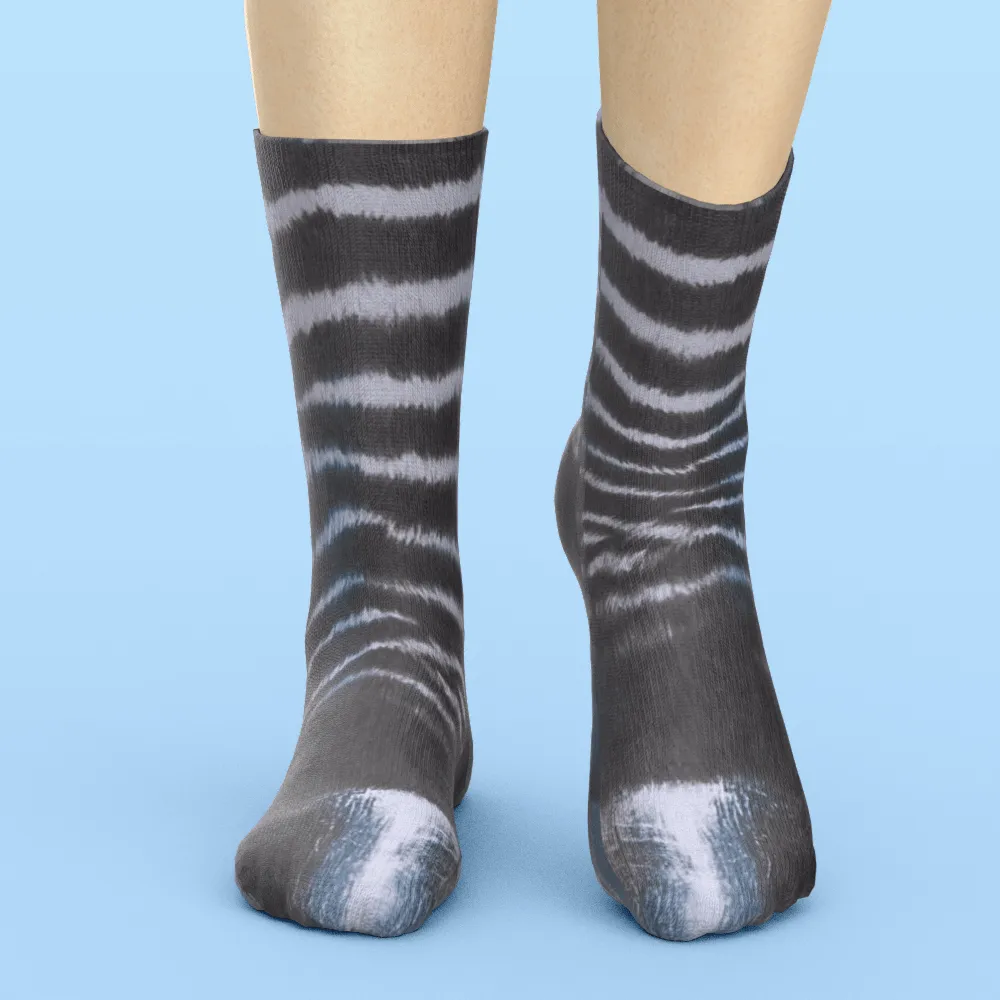 Funny 3D Print Animal Socks Feet Socks Funny Socks Gifts - Bradypus Feet
