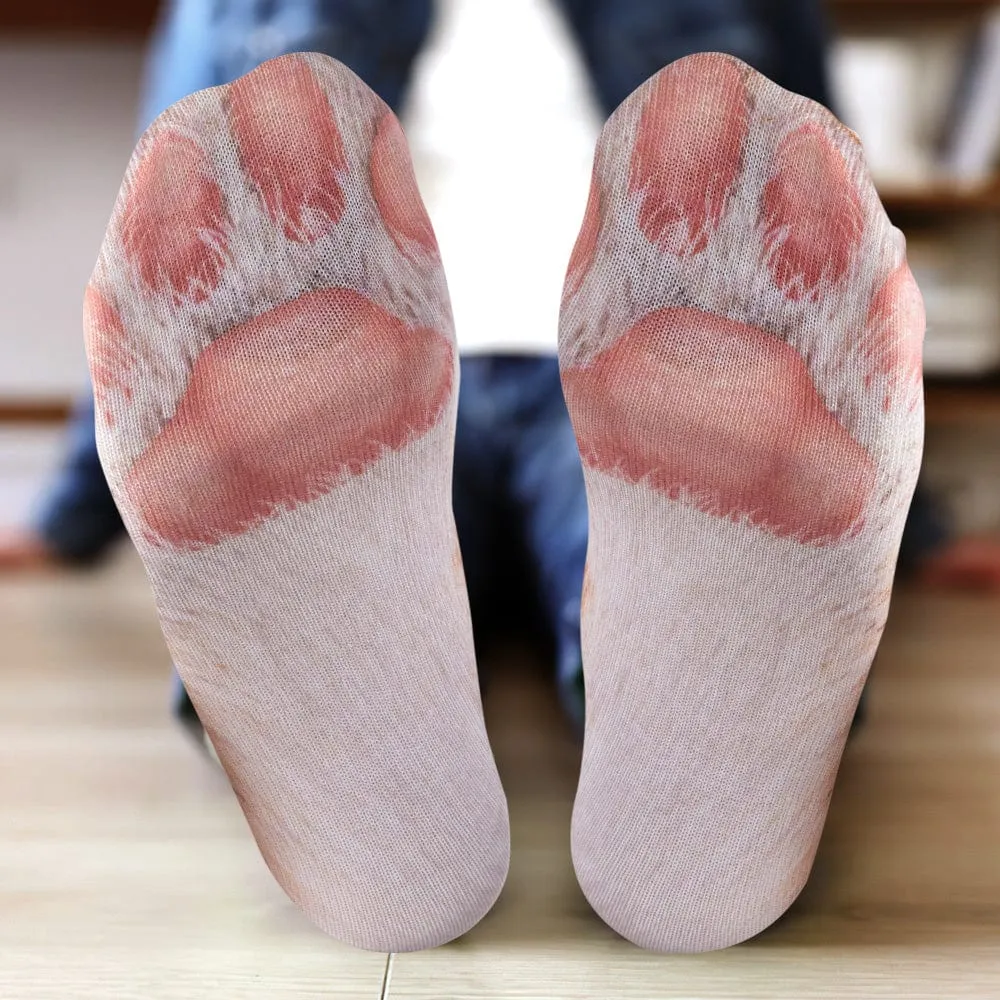 Funny 3D Print Animal Socks Feet Socks Funny Socks Gifts - Bradypus Feet