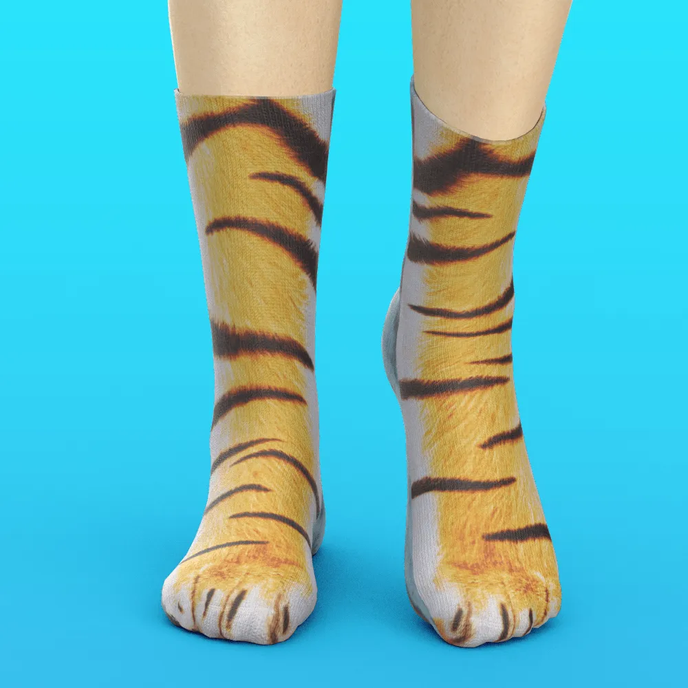 Funny 3D Print Animal Socks Feet Socks Funny Socks Gifts - Bradypus Feet