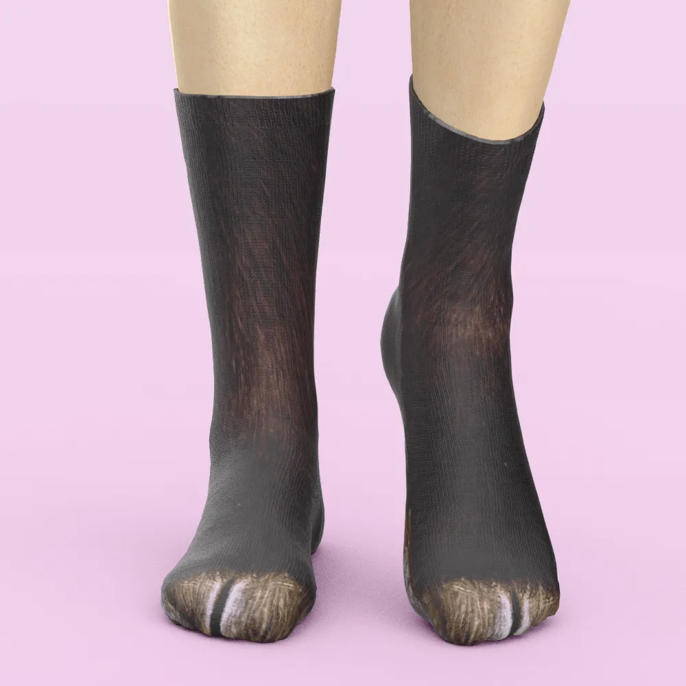 Funny 3D Print Animal Socks Feet Socks Funny Socks Gifts - Bradypus Feet