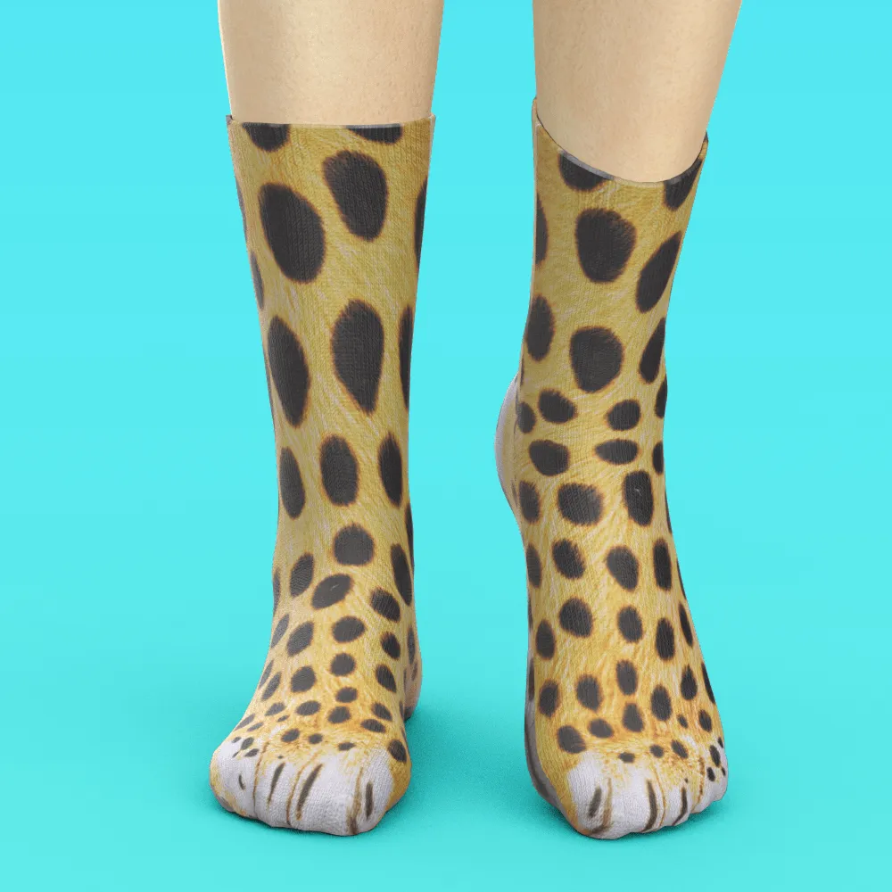 Funny 3D Print Animal Socks Feet Socks Funny Socks Gifts - Bradypus Feet