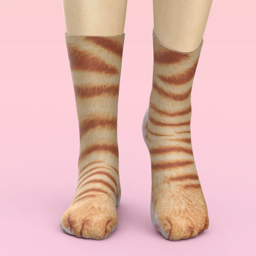 Funny 3D Print Animal Socks Feet Socks Funny Socks Gifts - Bradypus Feet