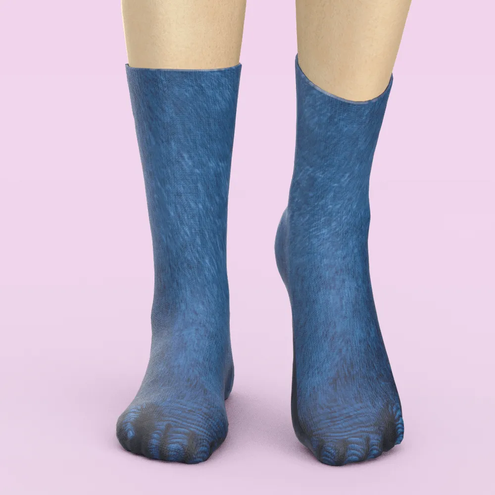 Funny 3D Print Animal Socks Feet Socks Funny Socks Gifts - Bradypus Feet