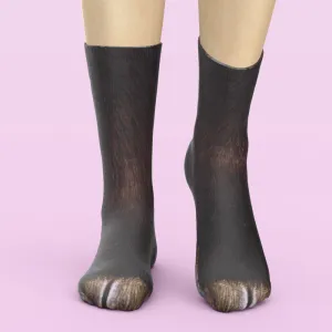 Funny 3D Print Animal Socks Feet Socks Funny Socks Gifts - Cattle Feet