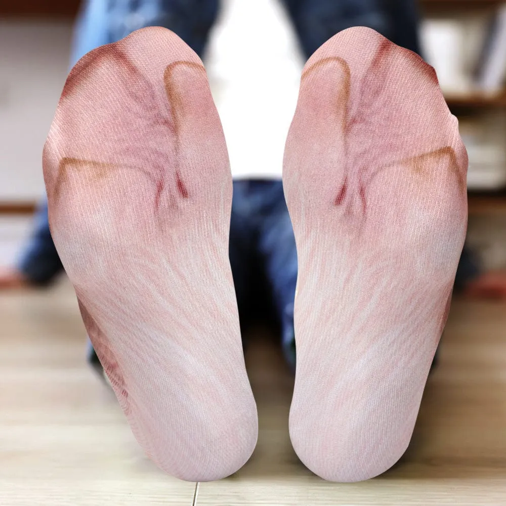 Funny 3D Print Animal Socks Feet Socks Funny Socks Gifts - Cattle Feet