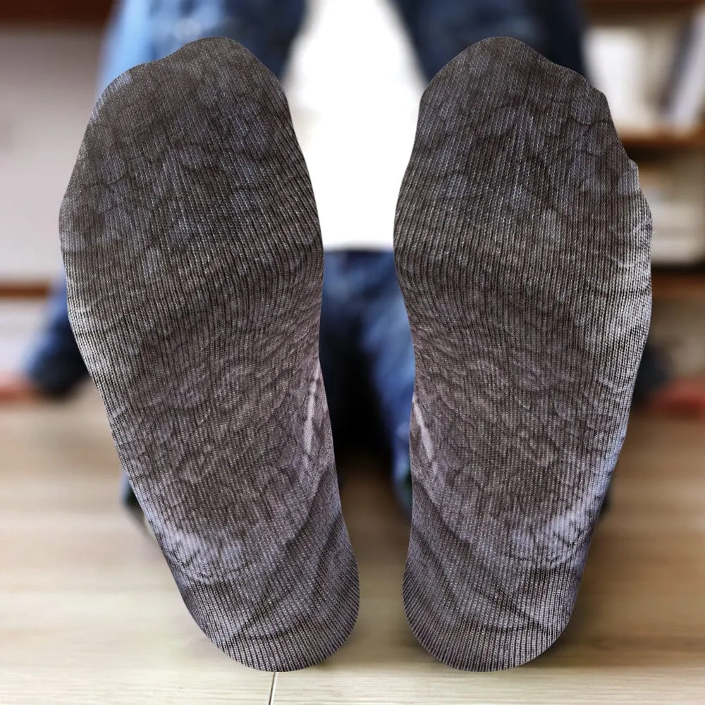 Funny 3D Print Animal Socks Feet Socks Funny Socks Gifts - Cattle Feet