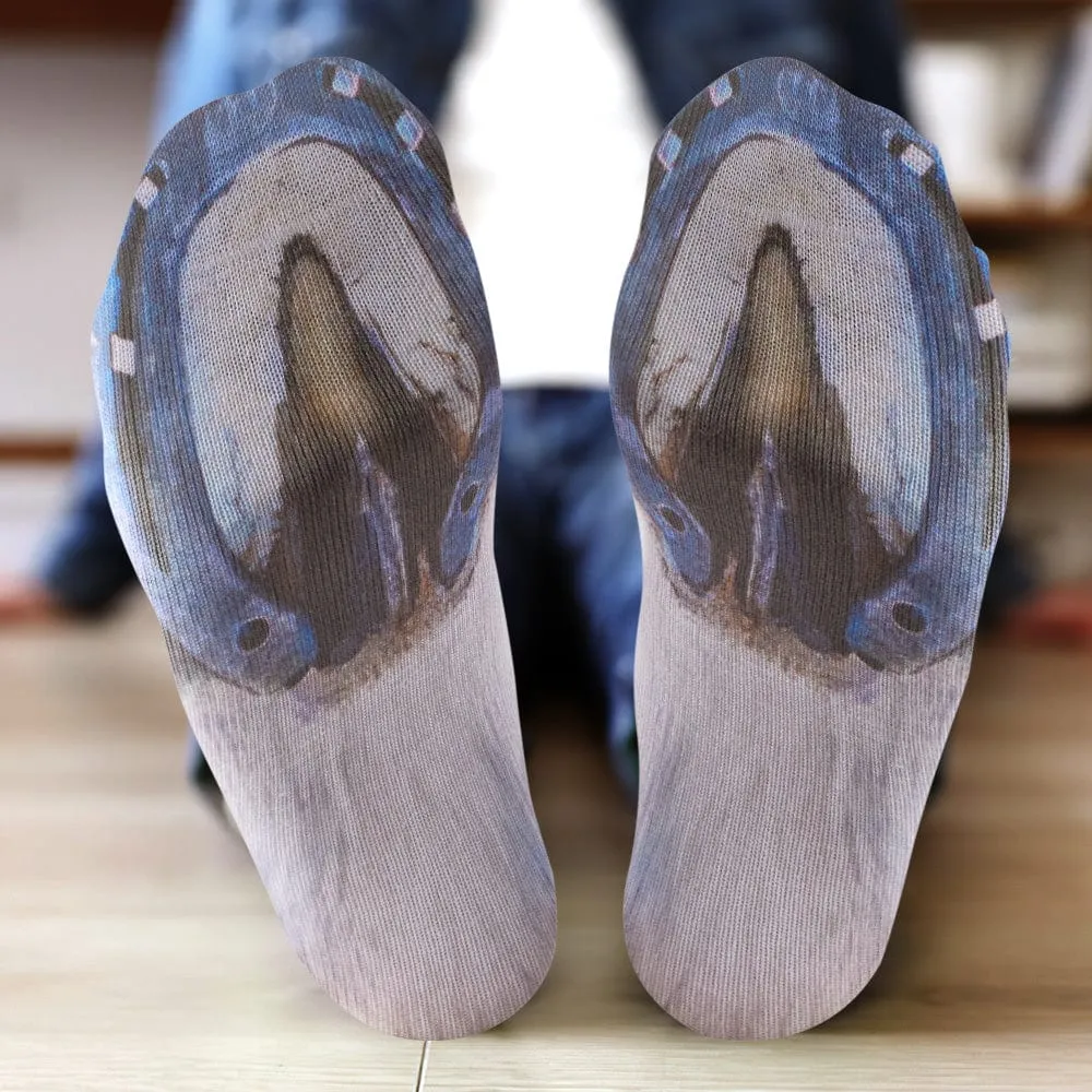 Funny 3D Print Animal Socks Feet Socks Funny Socks Gifts - Cattle Feet
