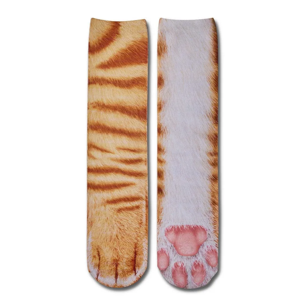 Funny 3D Print Animal Socks Feet Socks Funny Socks Gifts - Crocodile Feet