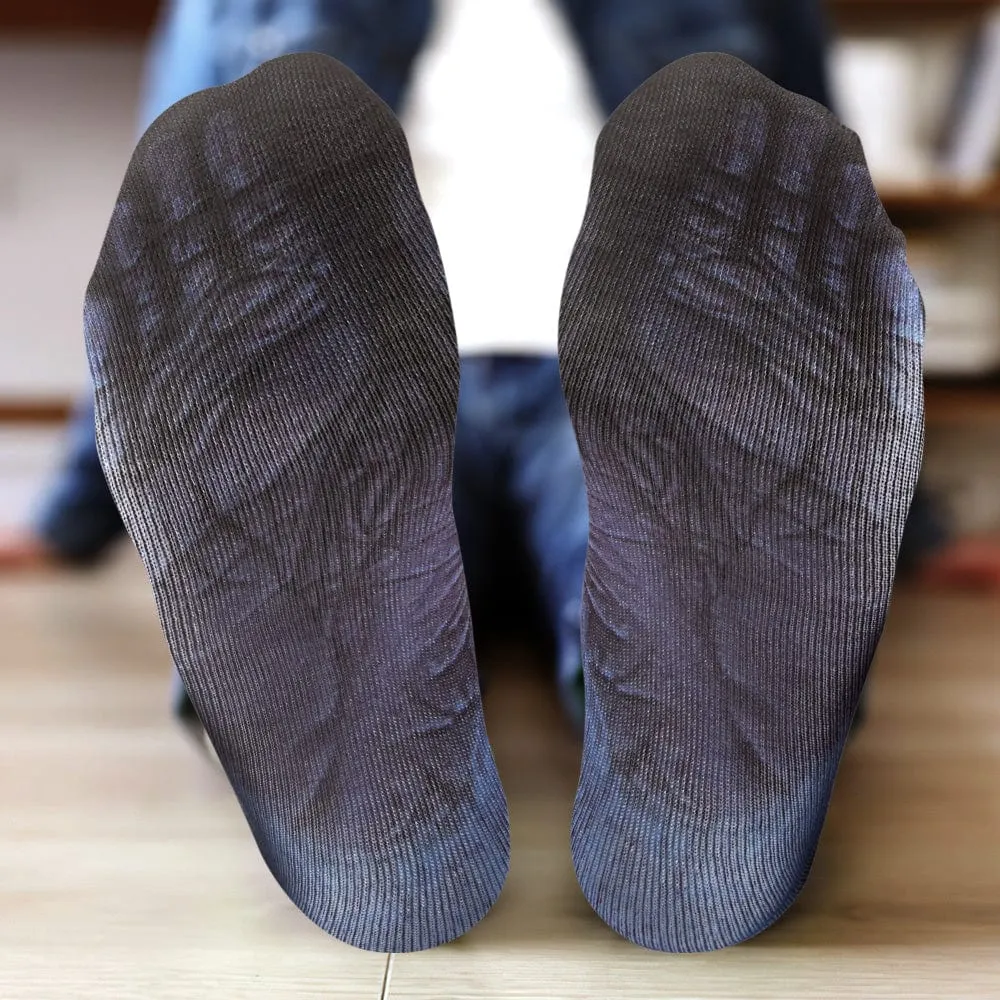 Funny 3D Print Animal Socks Feet Socks Funny Socks Gifts - Crocodile Feet