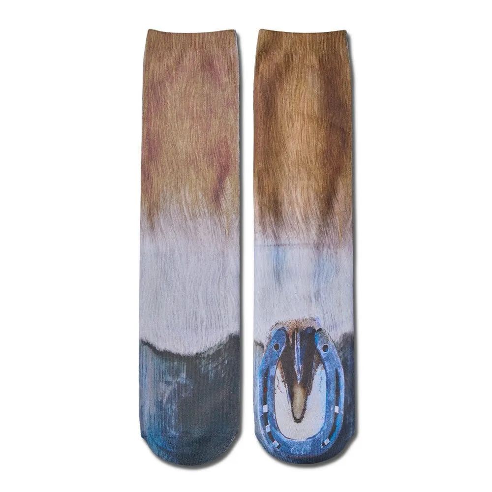 Funny 3D Print Animal Socks Feet Socks Funny Socks Gifts - Crocodile Feet