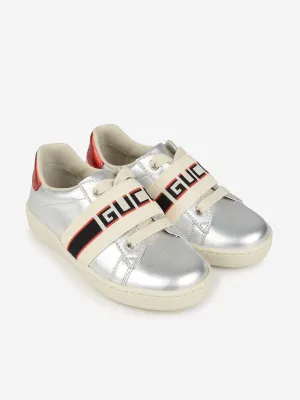 Gucci Leather Logo Trainers