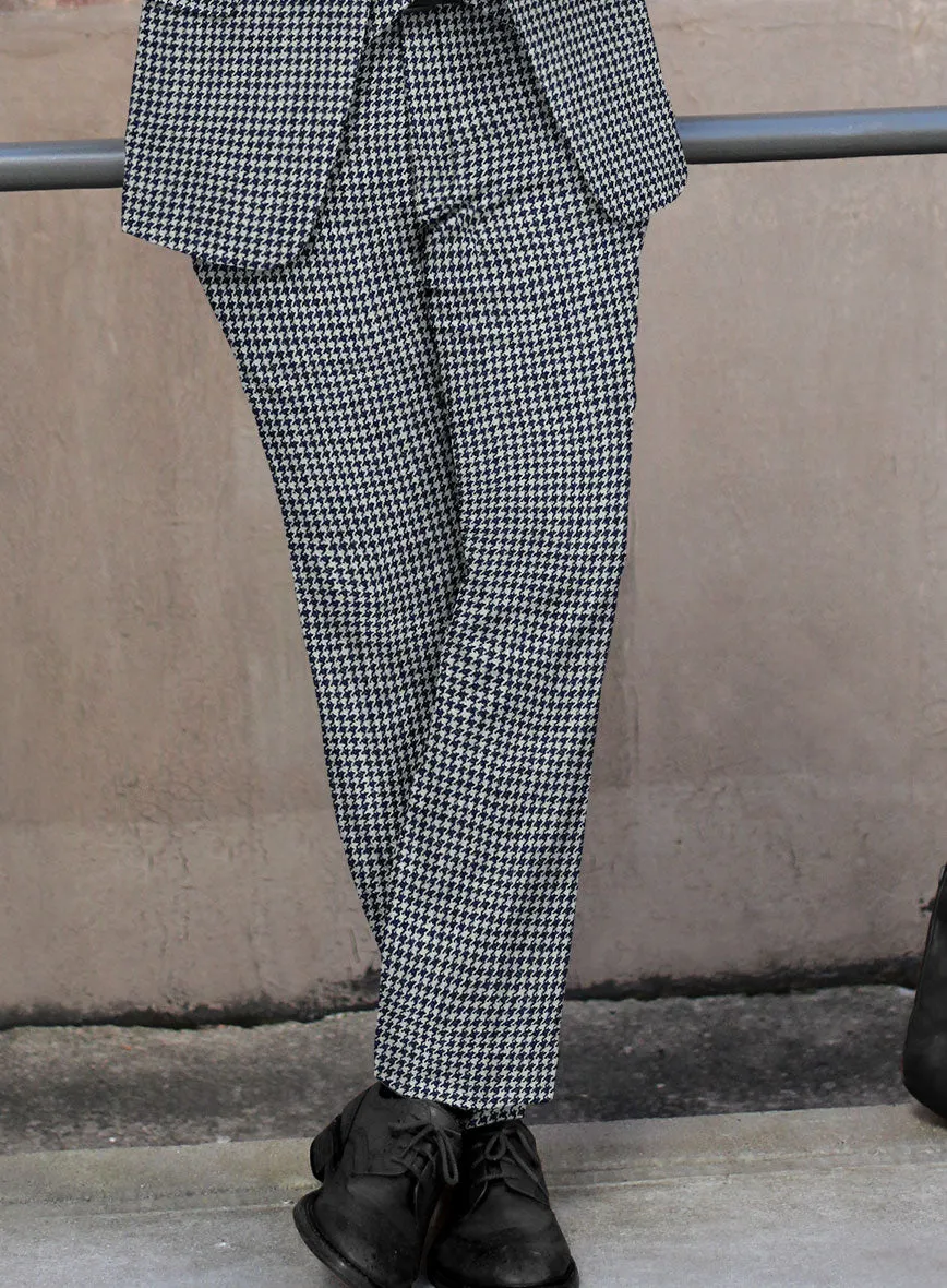 Harris Tweed Houndstooth Indi Blue Pants