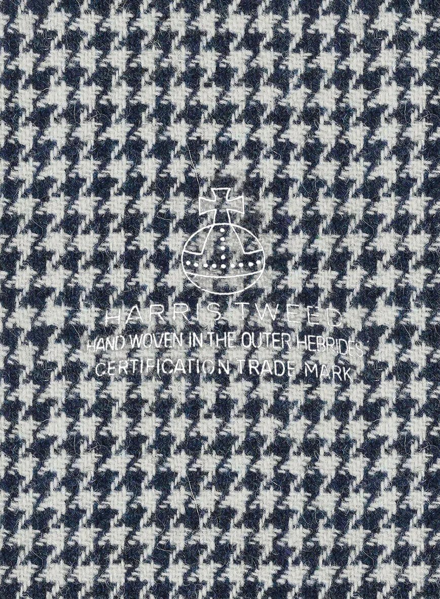 Harris Tweed Houndstooth Indi Blue Pants
