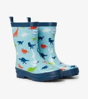 Hatley Shiny Rain Boots - Prehistoric Dinos