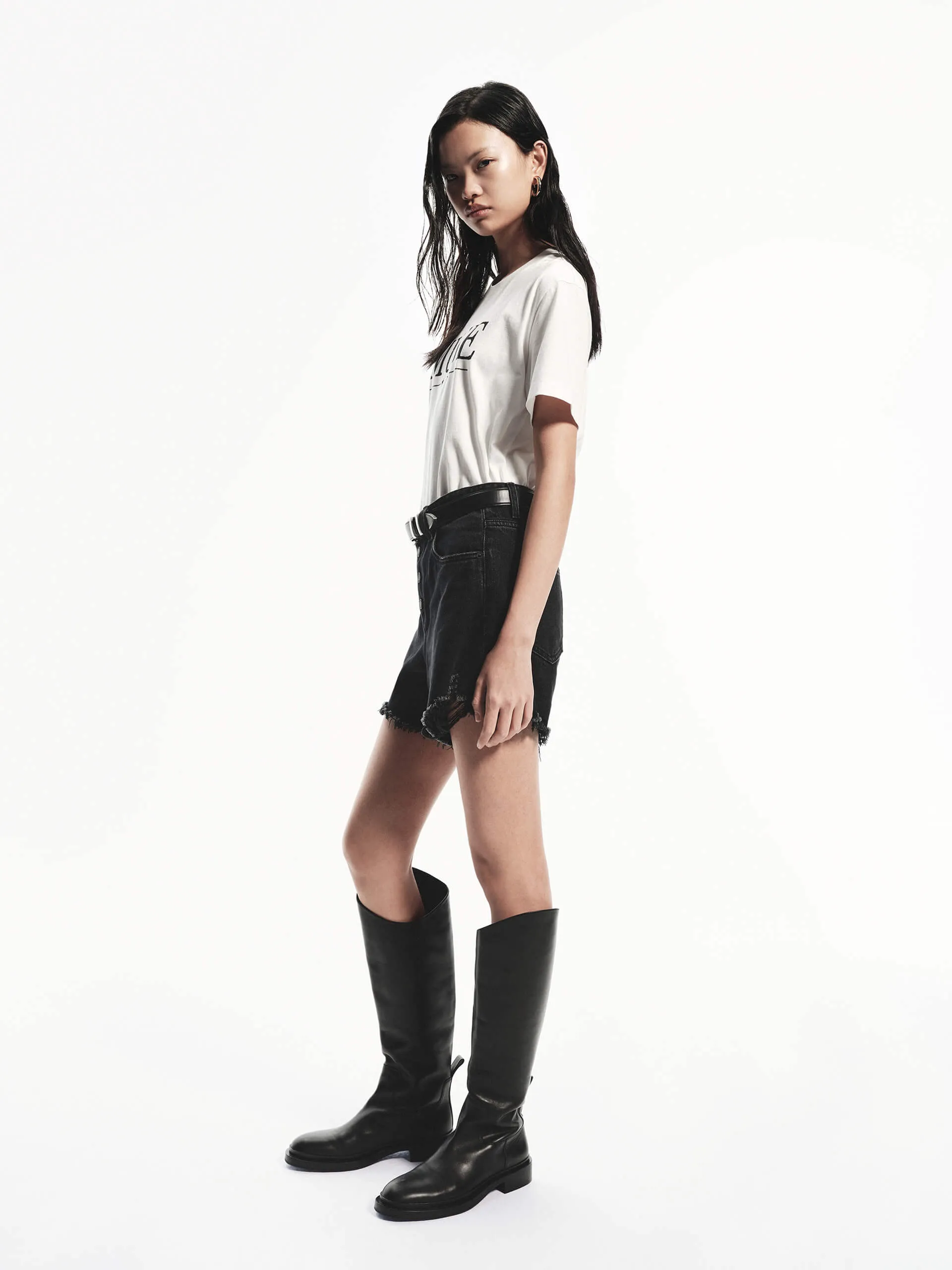 High Waist Cotton Shorts