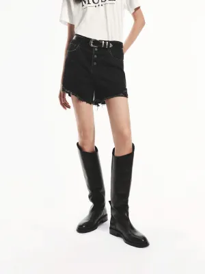 High Waist Cotton Shorts