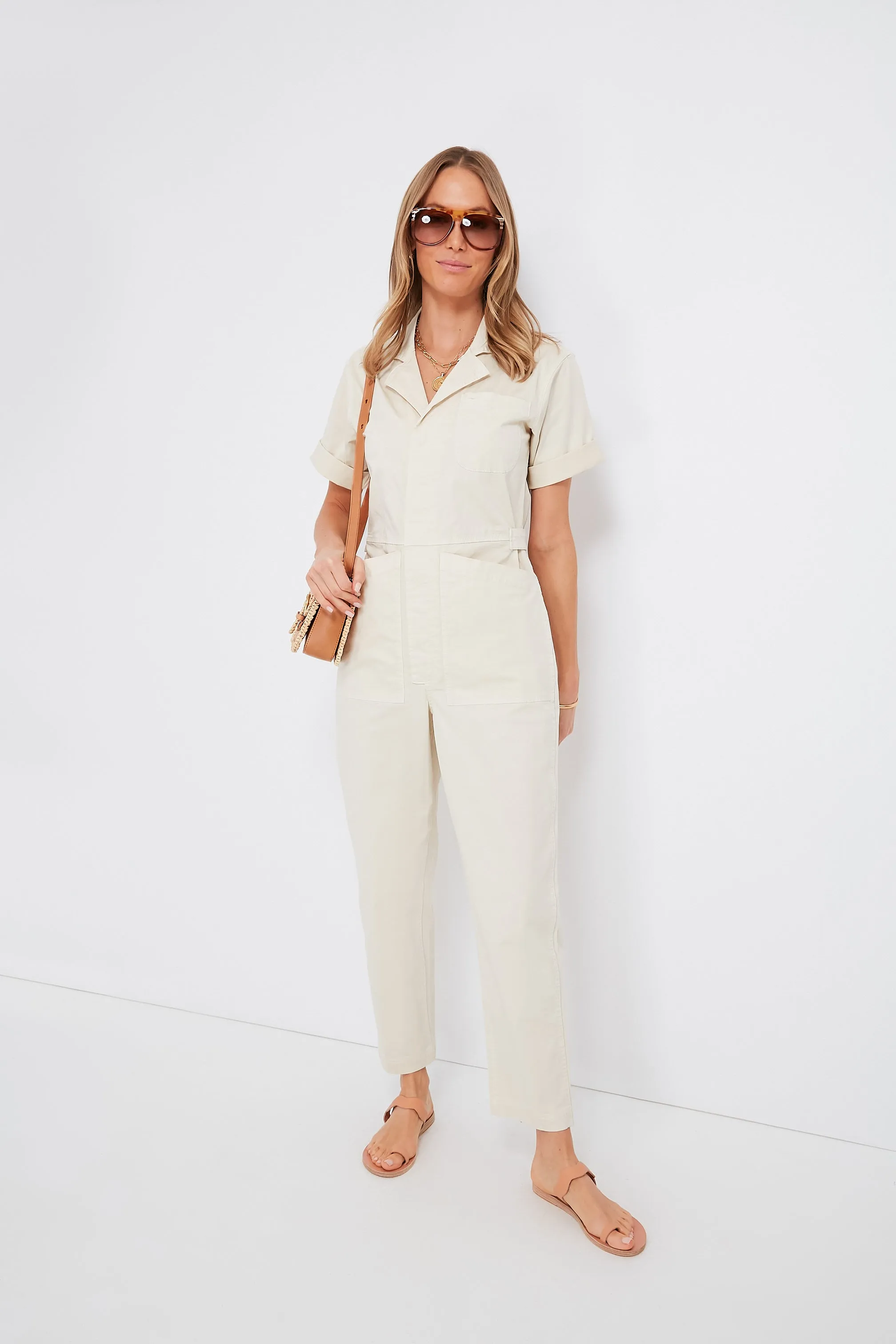 Honey Vachetta Lisel Raffia Trimmed Crossbody