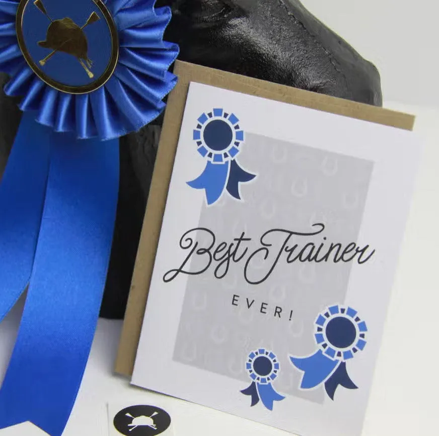 Hunt Seat Paper Co Best Horse Trainer Ever Card