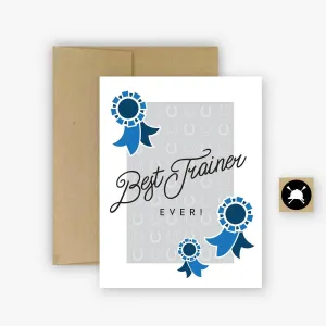 Hunt Seat Paper Co Best Horse Trainer Ever Card