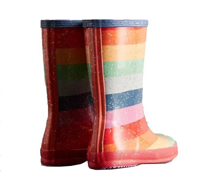 Hunter Original Kids' First Classic Glitter Rainbow Rain Boots