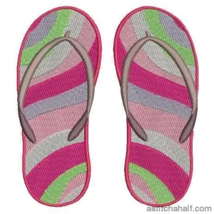 Island Waves Flip Flops