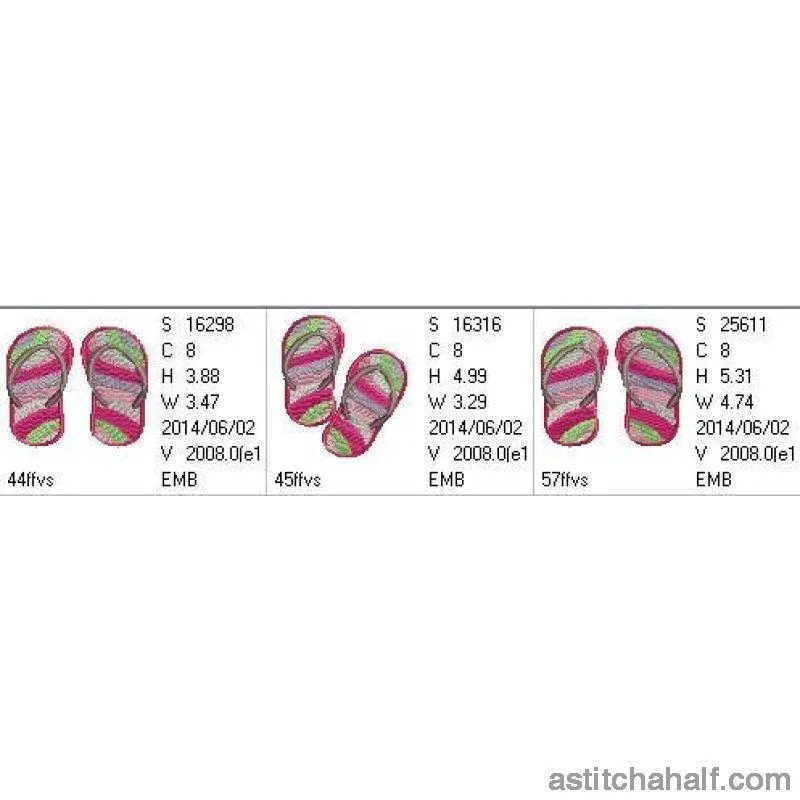 Island Waves Flip Flops